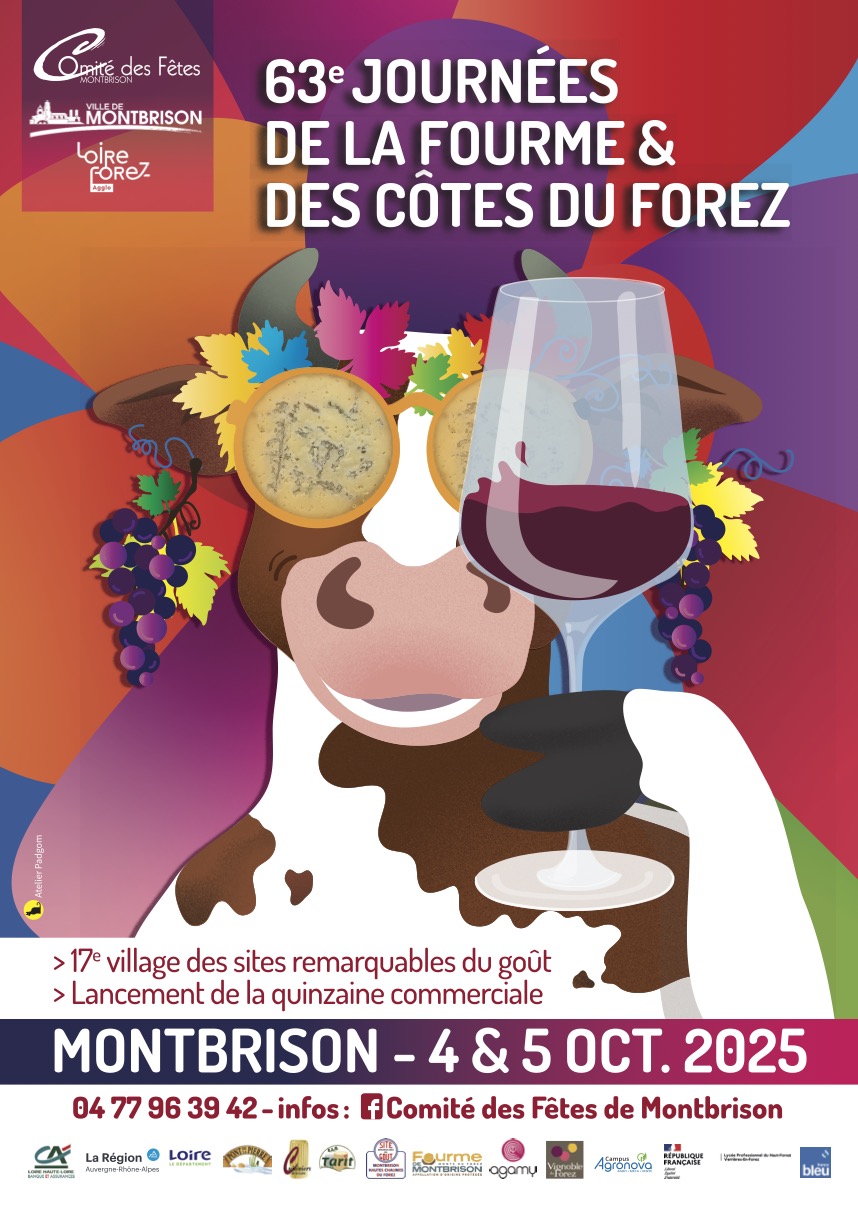 Affiche 63ème Journées de la Fourme & des Côtes du Forez